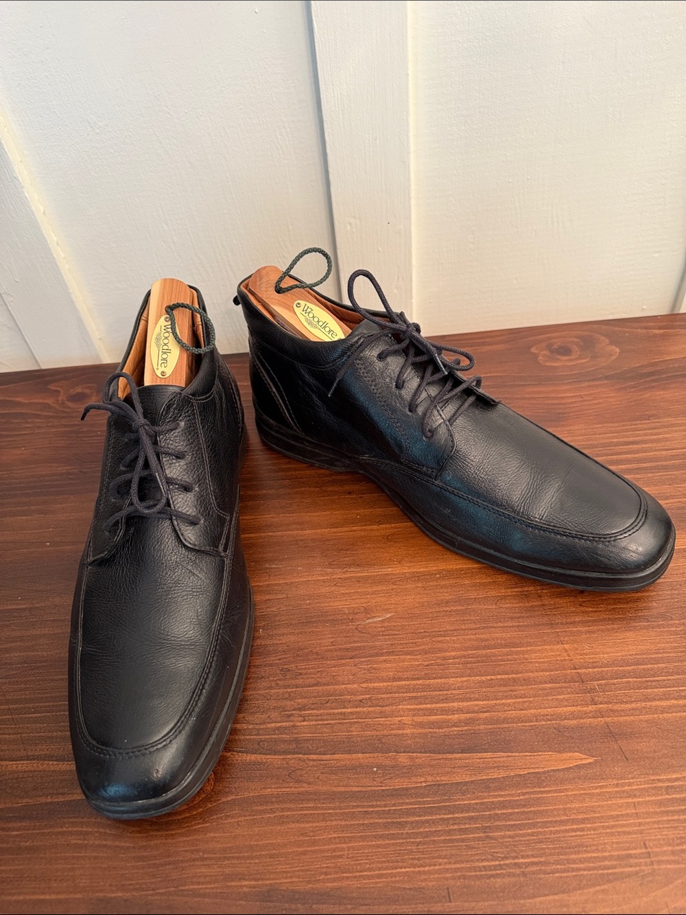 Belvedere Tribune Black Leather Comfort Ankle Boots Men’s 10 D Made in Brazil
